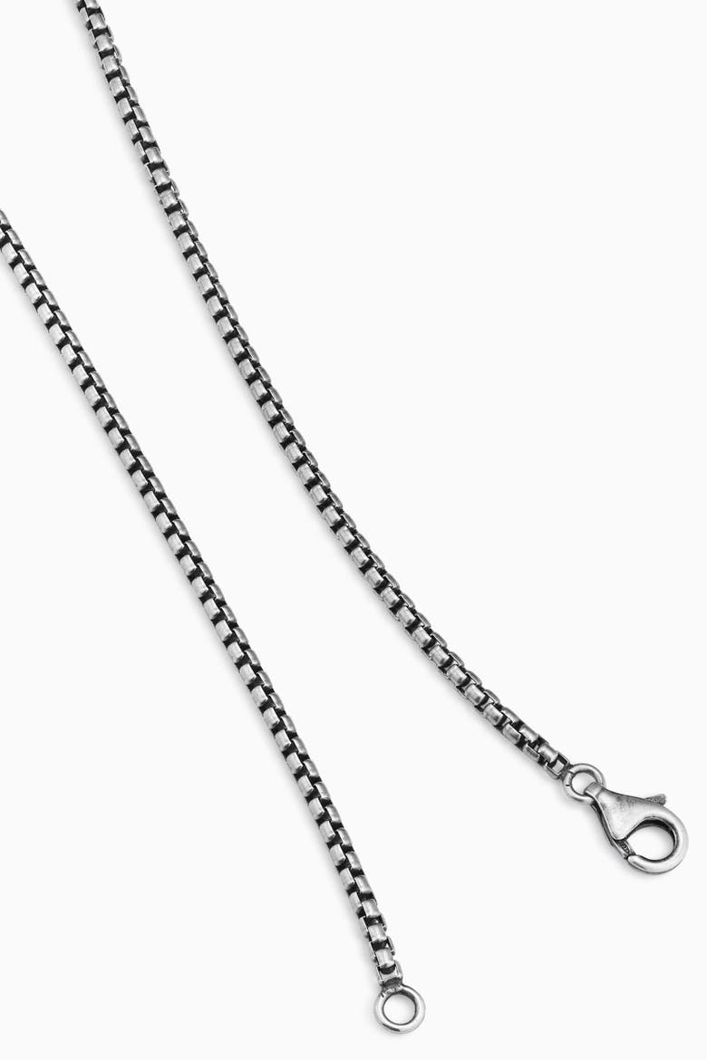 Mens Bolt Pendant Necklace in Sterling Silver, Alternate, color, Silver