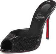 Christian Louboutin Me Dolly Strass Rhinestone Slide Sandal