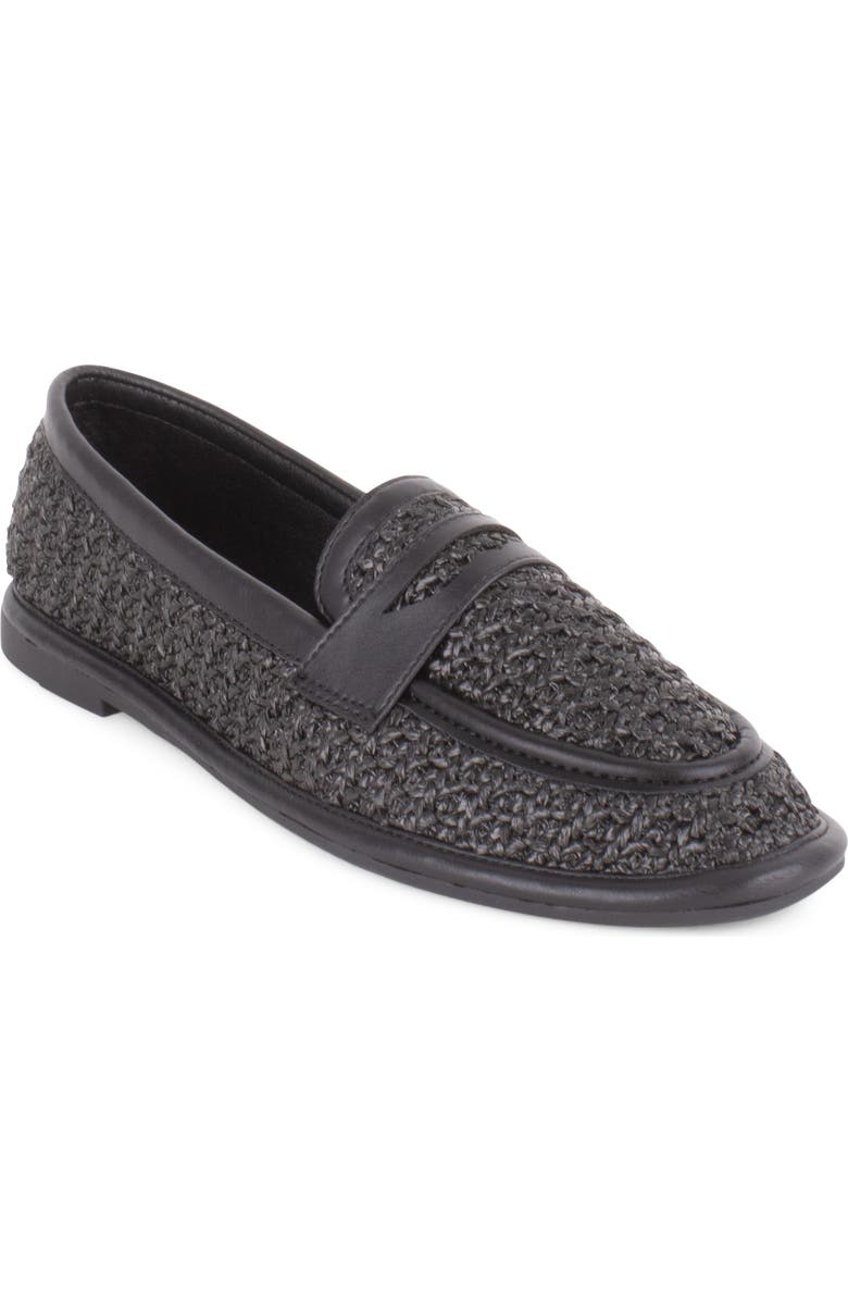 Tahari Meadow Penny Loafer, Main, color, Black