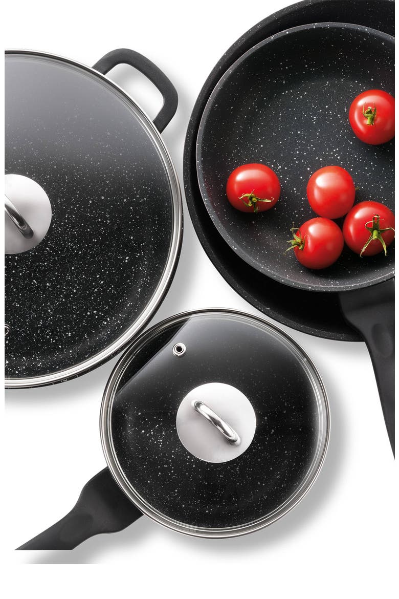 GRANITE Cookware Set 6pc, Alternate, color, BLACK