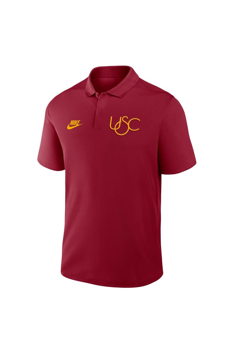 Men's Nike Cardinal USC Trojans Primetime Victory Legacy Vault Logo Performance Polo, Alternate, color, Cardinal