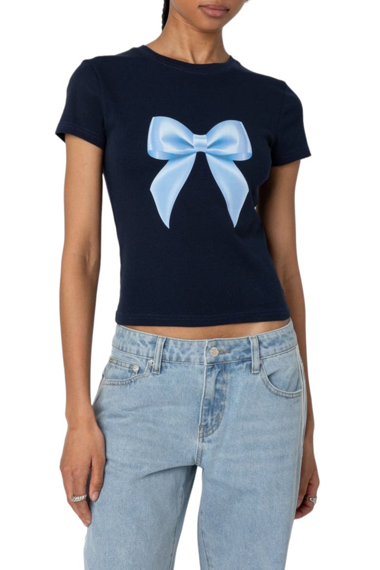 Tied Up Graphic T-Shirt, Main, color, NAVY