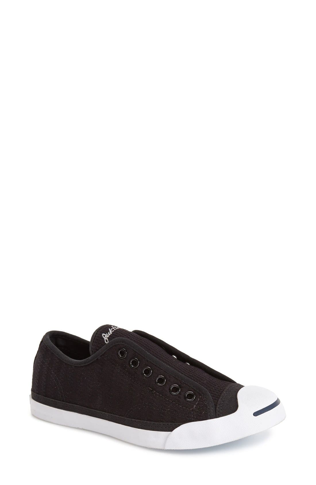 'Jack Purcell' Garment Dye Low Top Sneaker (Nordstrom Exclusive), Main, color, BLACK CANVAS