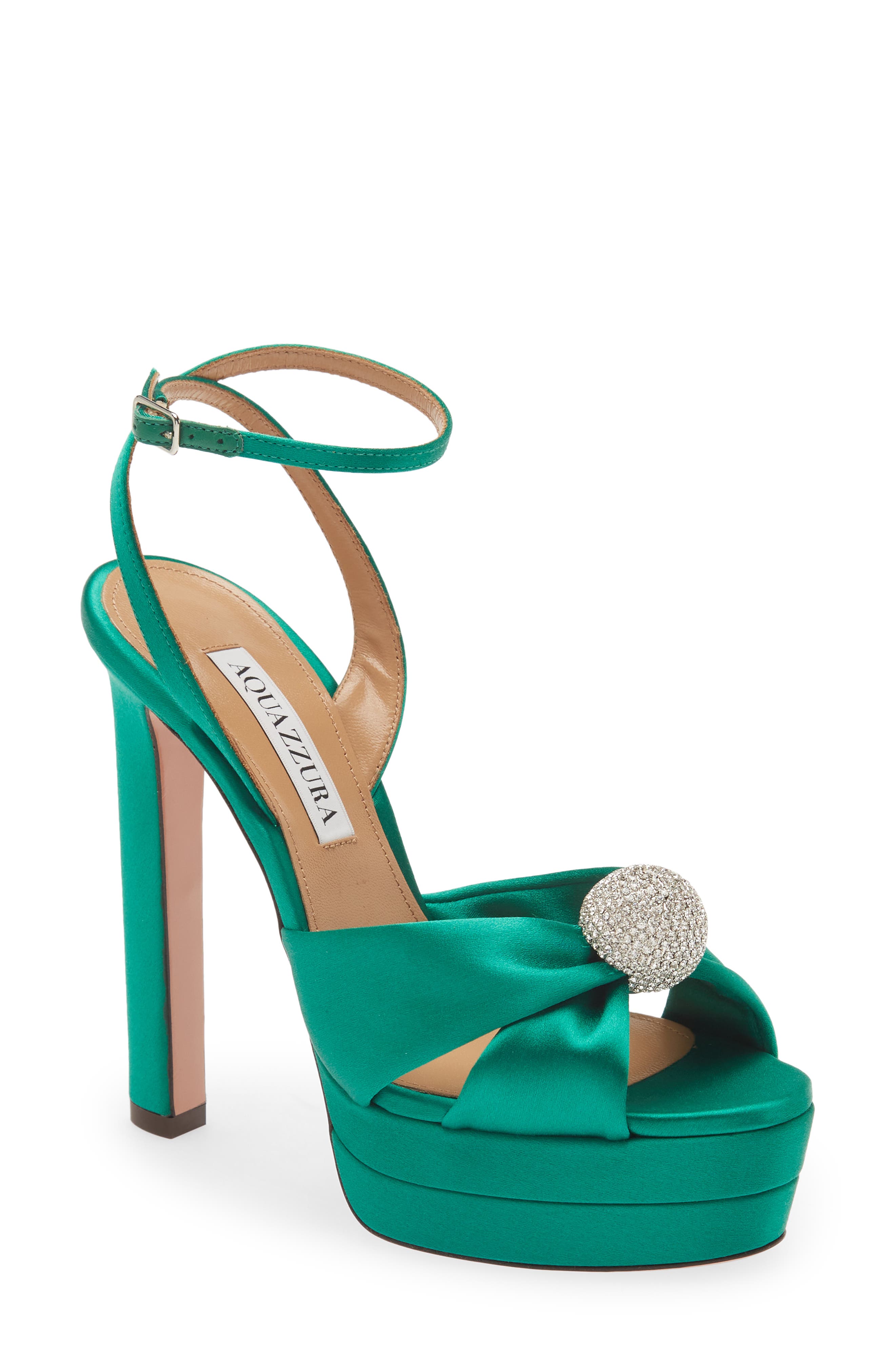 Aquazzura Yes Darling Ankle Strap Platform Sandal, Main, color, 