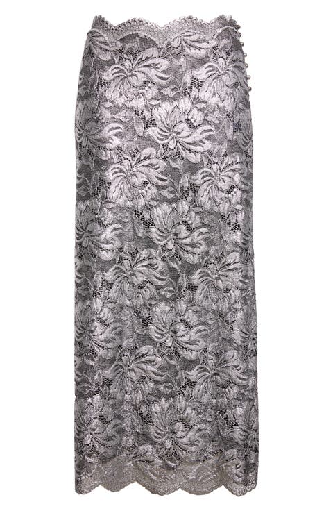 スカート Rabanne SKIRT (24AIJU010PS0133 M692) The gold sparkle discs skirt | Rabanne