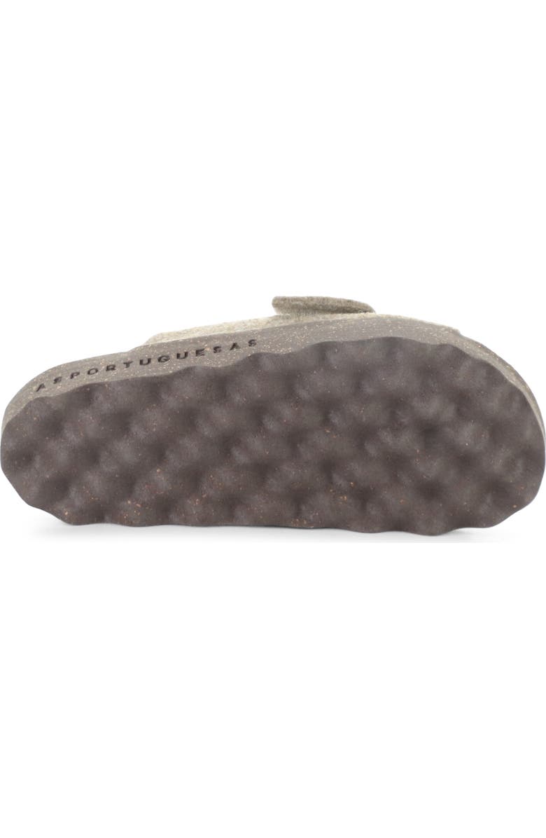 Asportuguesas by Fly London Clavi Wool Felt Slide Sandal, Alternate, color, 002 Taupe Rewooly