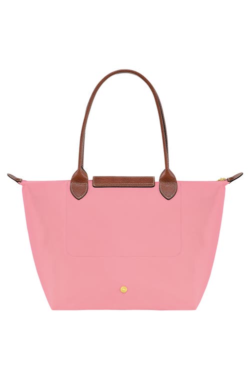 Shop Longchamp Medium Le Pliage Nylon Shoulder Tote In Marshmallow