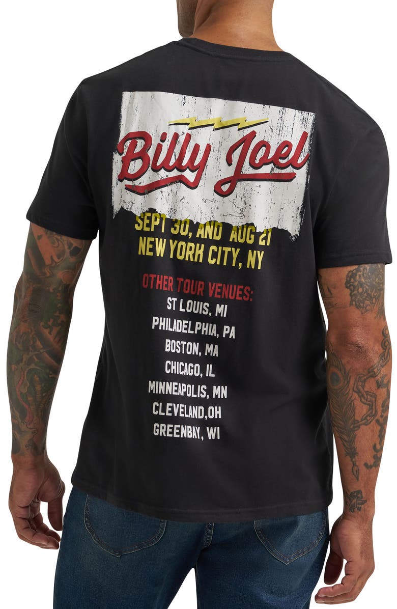 Lee Billy Joel 'Live at the Garden' Graphic T-Shirt, Alternate, color, Jet Black