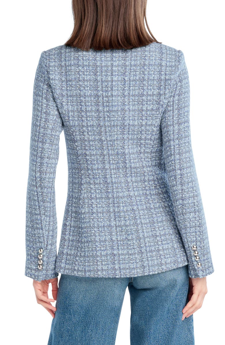 Favorite Daughter The Spencer Tweed Jacket, Alternate, color, Sky Blue Tweed
