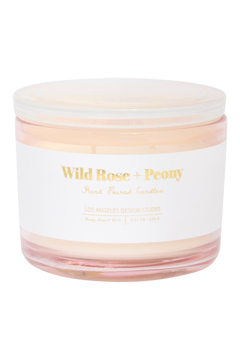 Wild Rose & Peony Jar Candle, Main, color, WILD ROSE N PEONY