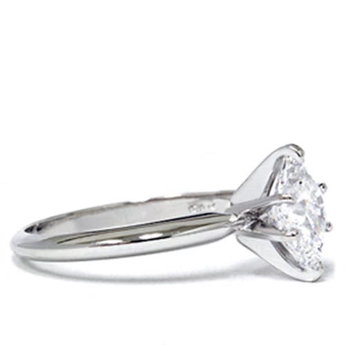 Bliss Diamond Certified 1ct Marquise Diamond Engagement Ring 14k Gold Lab Grown In Silver
