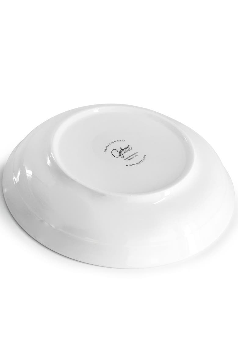 Great Essentials 5 Piece Fine Ceramic Serving Bowl and Pasta Bowl Set, Alternate, color, White