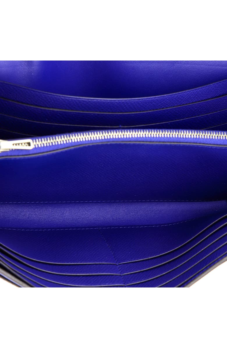 Pre-Owned Hermes Constance Wallet Epsom Long, Alternate, color, Bleu Electrique