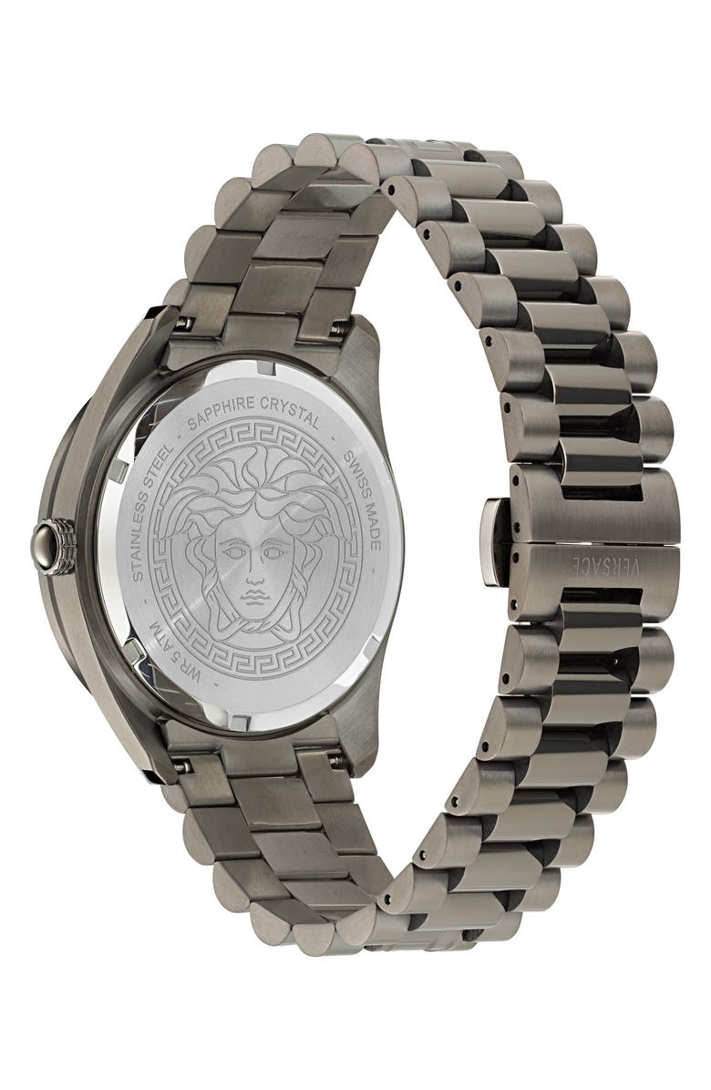 Versace V-Dome Bracelet Watch, 42mm, Alternate, color, 
