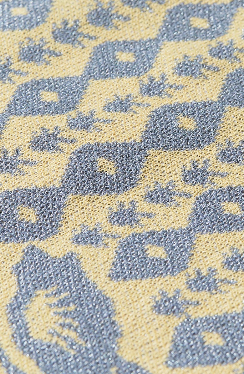 Scotch & Soda Jacquard Knit Shorts, Alternate, color, Cactus Stripe Placed Raffia