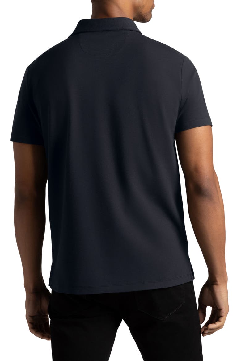 El Capitán Classic Fit Supima® Cotton Blend Piqué Golf Polo, Alternate, color, MAGPIE BLACK