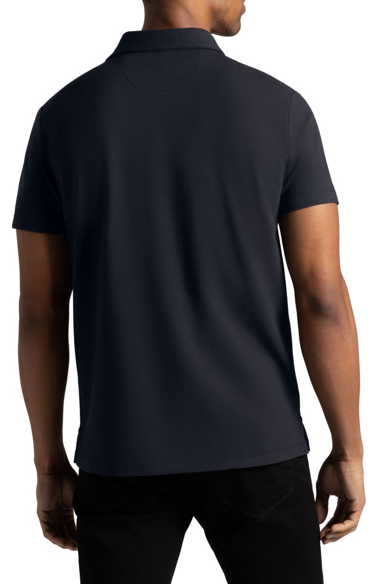 Hypernatural El Capitán Classic Fit Supima<sup>®</sup> Cotton Blend Piqué Golf Polo, Alternate, color, Magpie Black