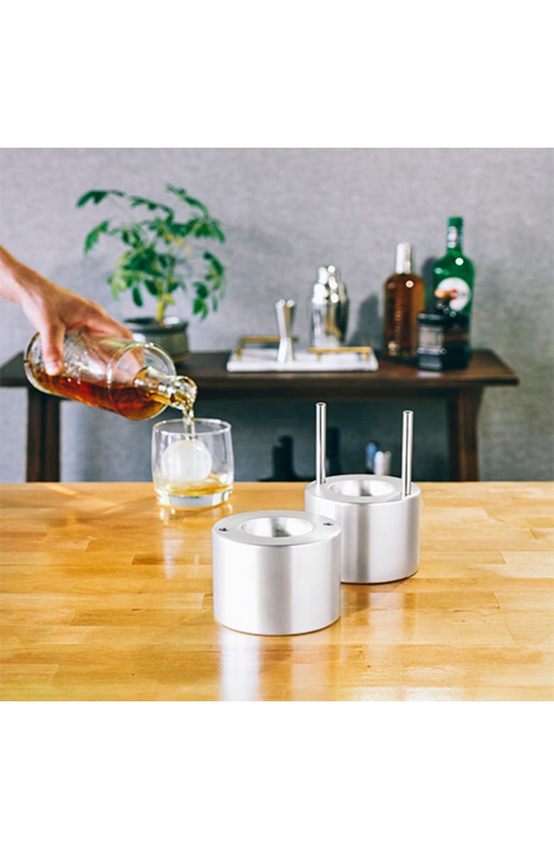 Viski Glacier Rocks 55 mm Ice Ball Maker, Alternate, color, Silver