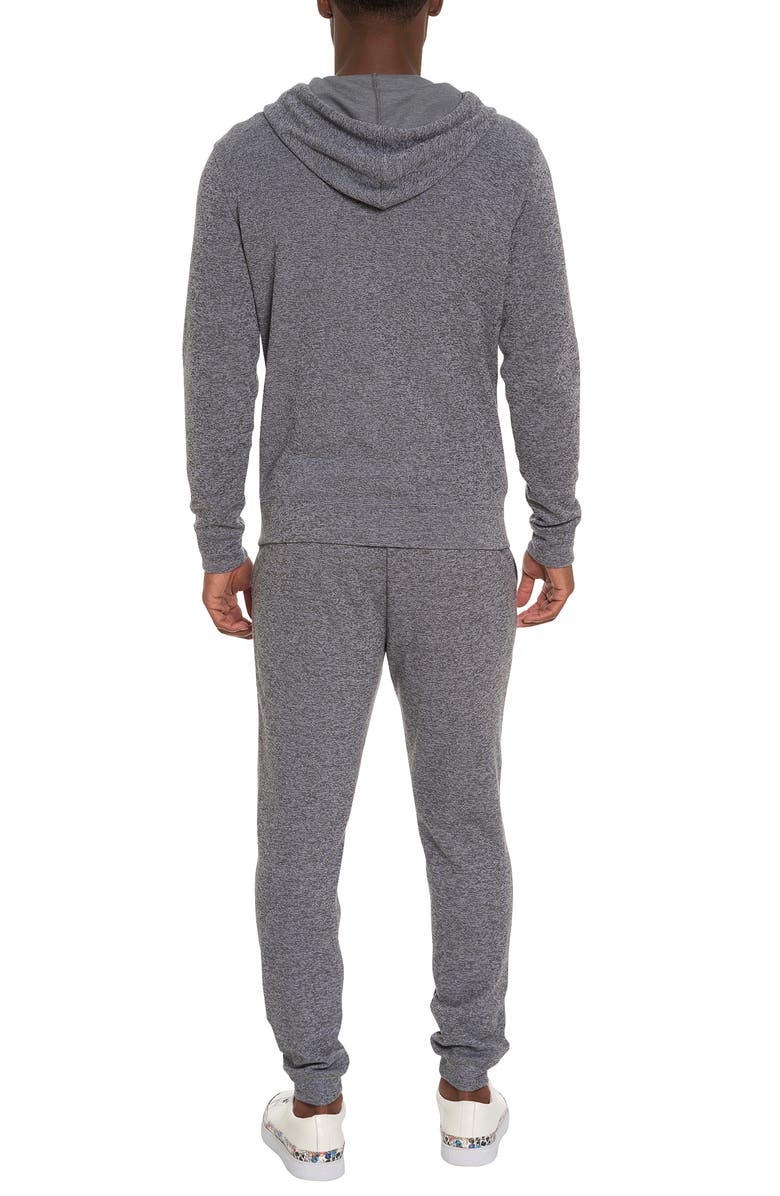 Robert Graham Atom Skull Appliqué Zip Hoodie, Alternate, color, 