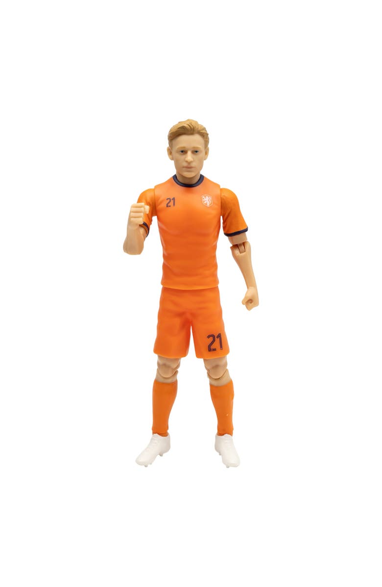 Banbo Toys Sockers FC Barcelona Frenkie de Jong 8" Soccer Action Figure, Alternate, color, Blue