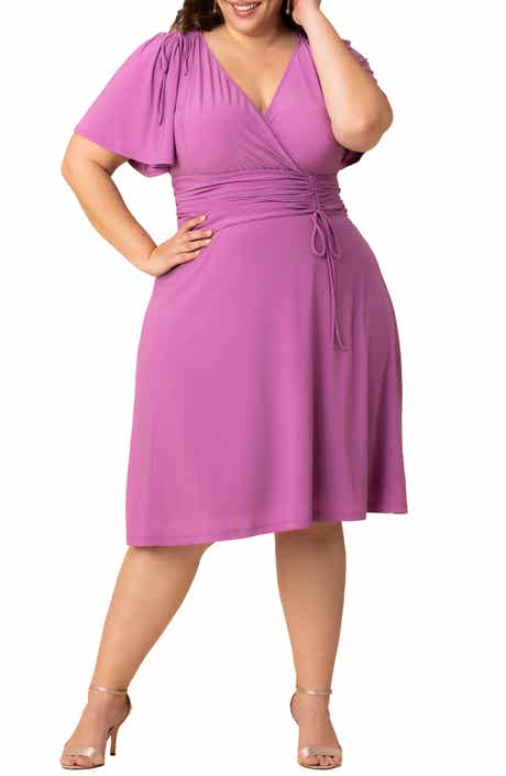 Kiyonna Jemma Ruched Tie Dress