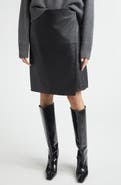 LOULOU DE SAISON Gora Leather Wrap Skirt