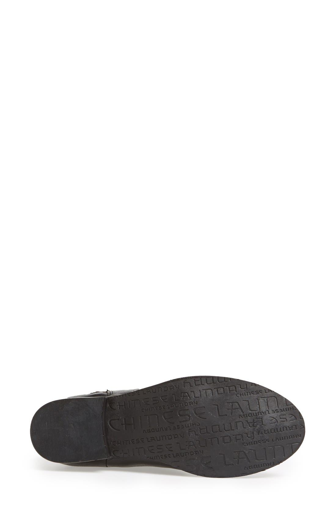 'Fawn' Leather Riding Boot, Alternate, color, BLACK