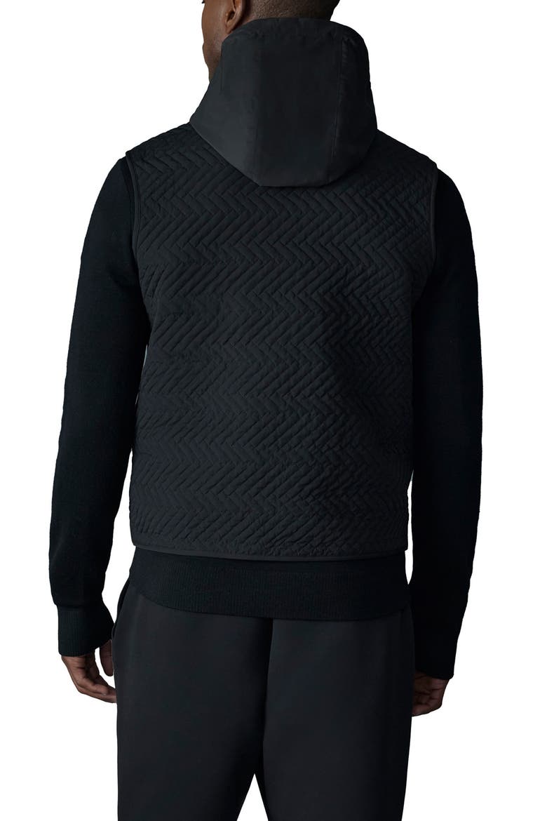 Barrett 2-in-1 Quilted Hybrid Recycled Down Jacket, Alternate, color, BLACK