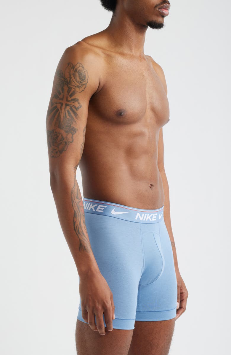 Nike Dri-FIT Ultra Comfort 3-Pack Boxer Briefs, Alternate, color, Blue Assorted