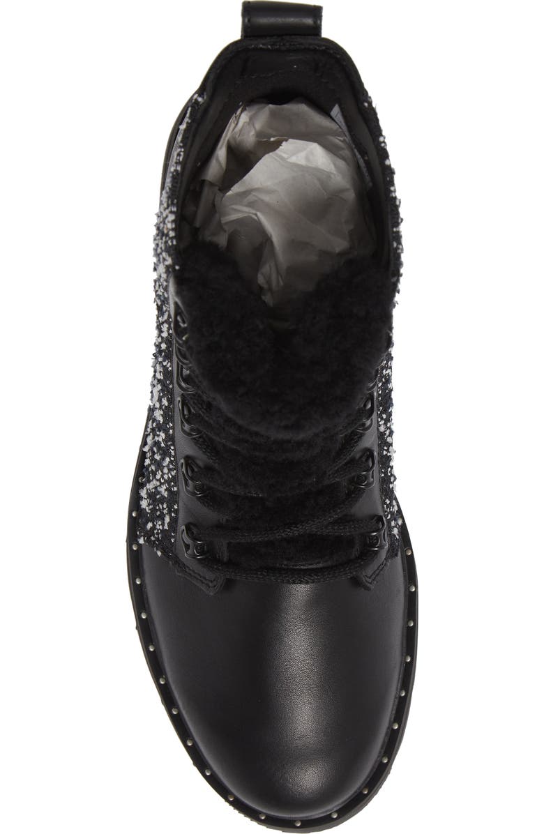 SOREL Lennox Genuine Shearling Waterproof Lace-Up Boot, Alternate, color,