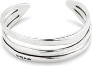 UNODE50 Sterling Silver-Plated Bracelet with 2 Grey, 1 White and 1 Pink Crystal