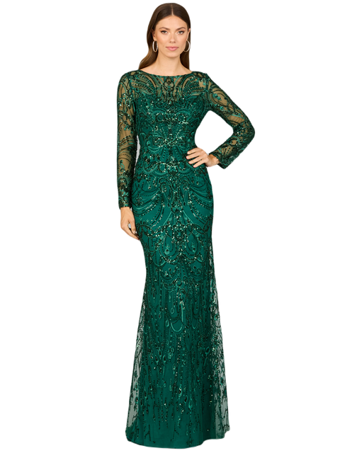 Long Sleeve Lace Gown