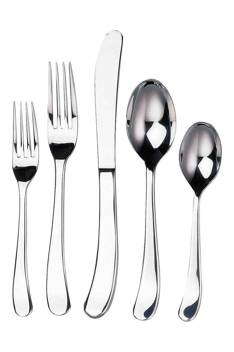 Flatware Sea Drift 44-Piece Flatware Set, Main, color, SILVER