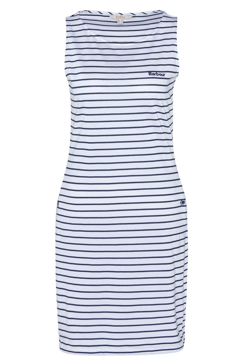Dalmore Stripe Tank Dress, Alternate, color, WHITE