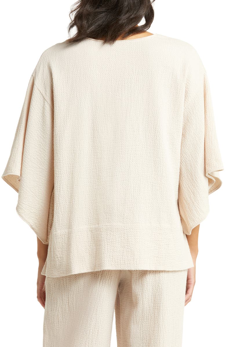 Natori Onsen Cropped Cotton Sleep Shirt, Alternate, color,