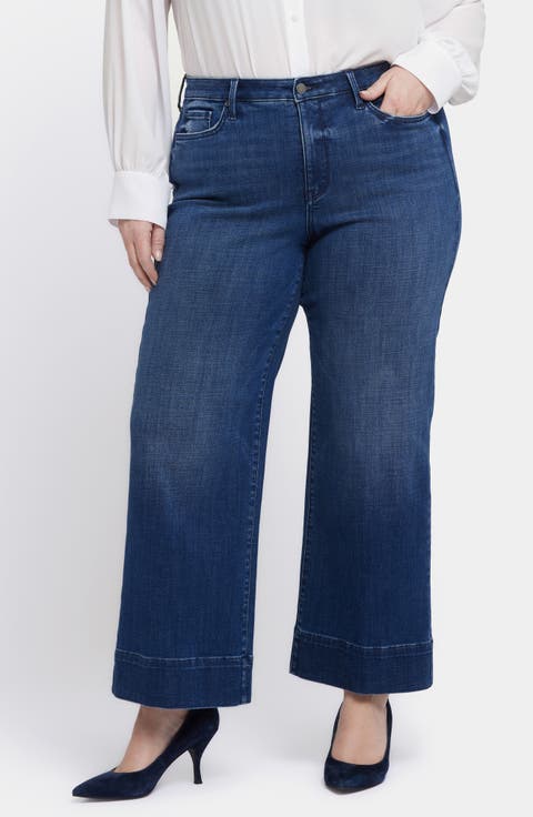 Teresa Ankle Wide Leg Jeans (Plus)