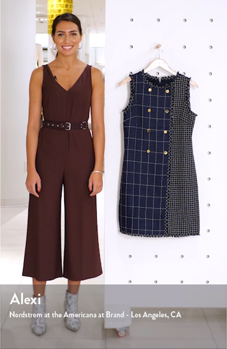 Double Breasted Tweed Shirtdress, sales video thumbnail