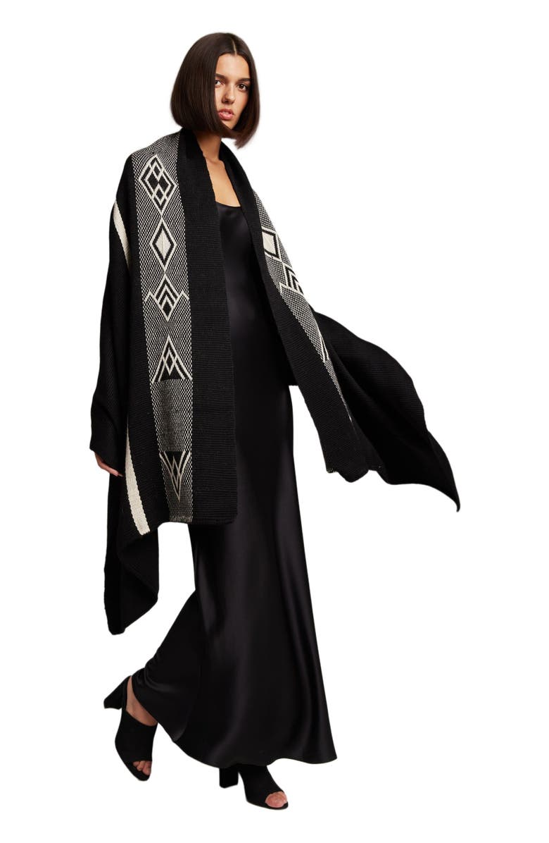 Voz Diagonal Wrap, Main, color, Black/Ivory
