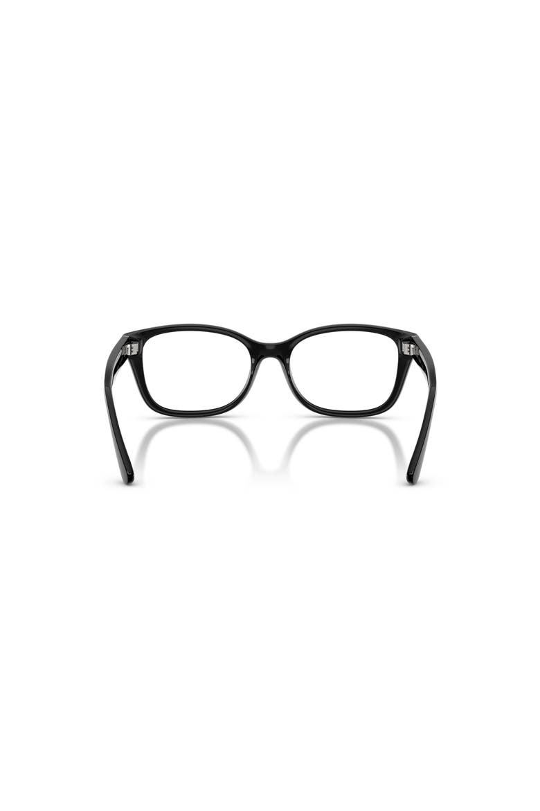 53mm Rectangle optical glasses, Alternate, color, Black