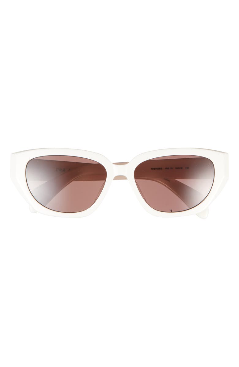 rag & bone 54mm Cat Eye Sunglasses, Main, color, White