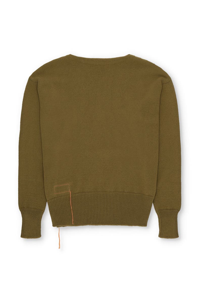 Fortela Noah Cotton Crewneck Sweater, Alternate, color, Khaki