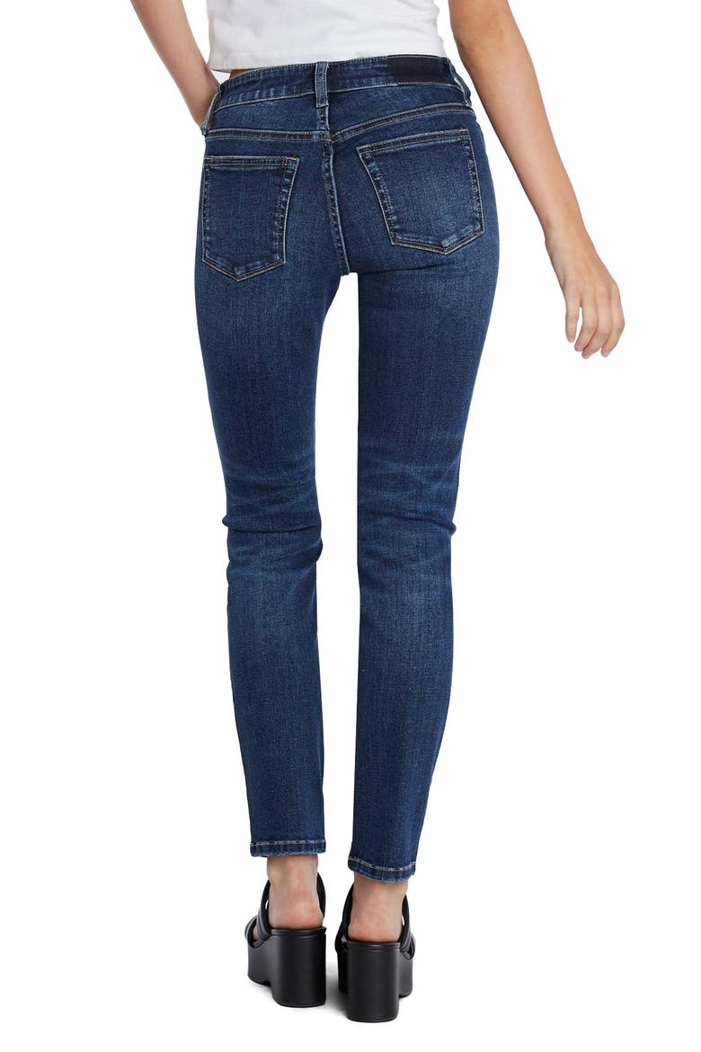 Mid Rise Skinny Jeans, Alternate, color, SIENNA BLUE