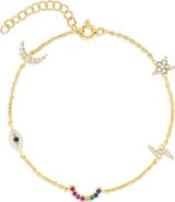 SPHERA MILANO 14k Gold Plated Charm Bracelet