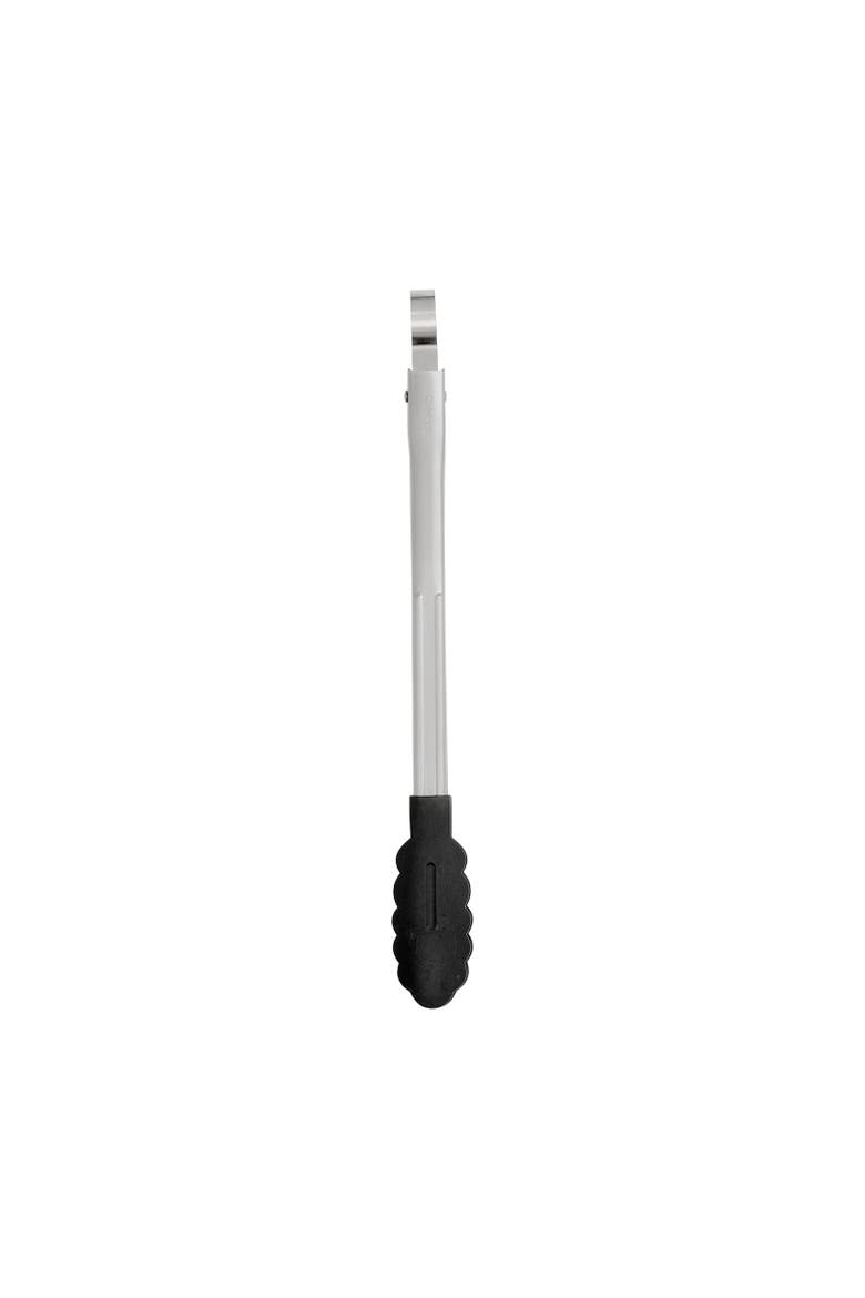 12 Inch Nonstick Nylon Locking Tongs, Alternate, color, Silver