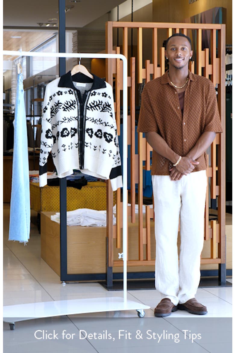 Shelby Floral Jacquard Cardigan video