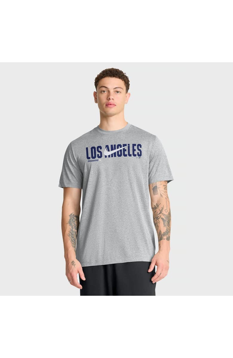 Nike Men's Nike Heather Gray Los Angeles Dodgers Swoosh Legend Dri-FIT T-Shirt, Main, color, Heather Gray