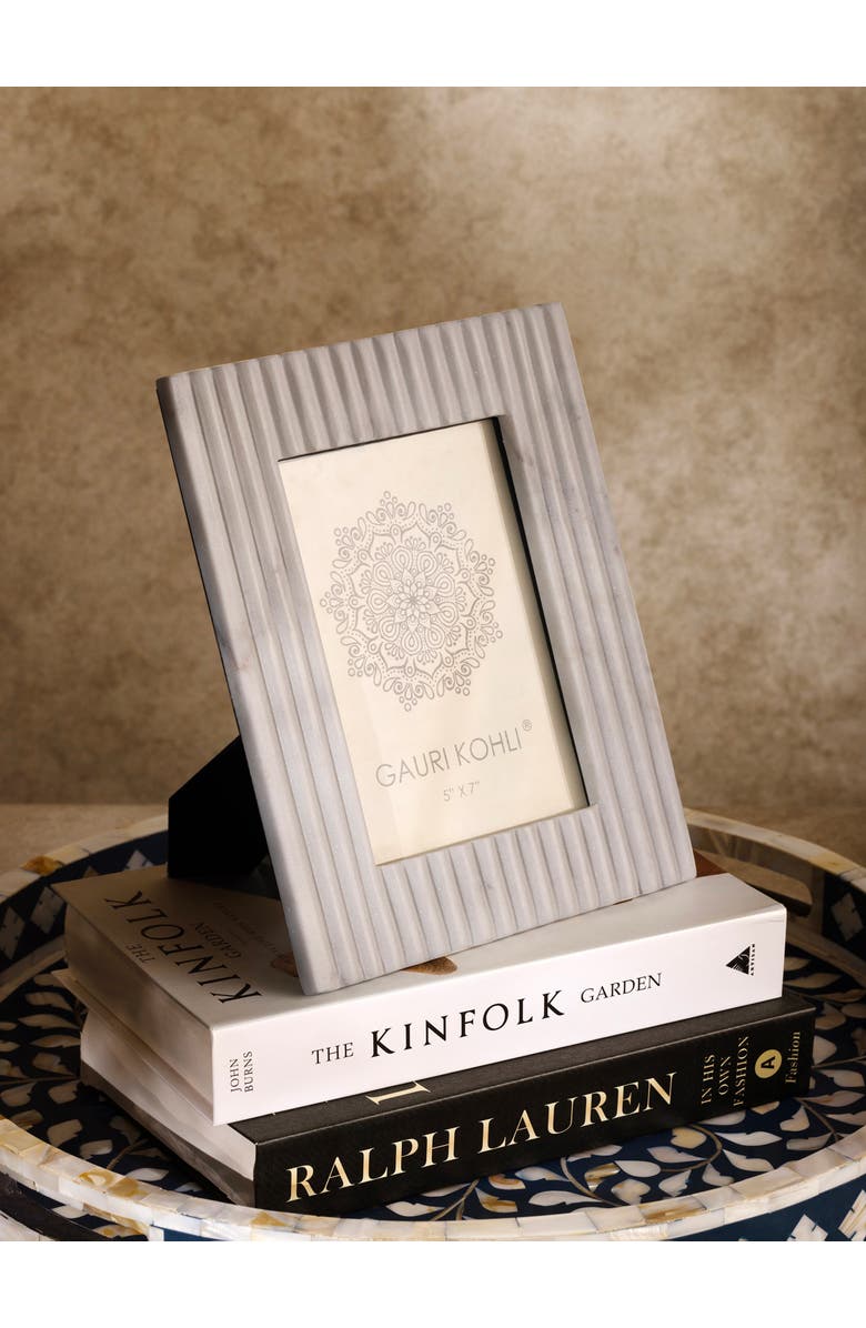 GAURI KOHLI Radio Marble Picture Frame, Alternate, color, Ivory White