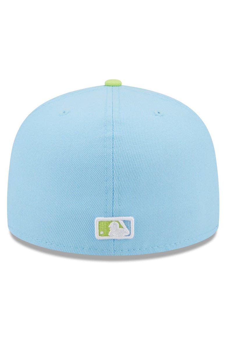 New Era Men's New Era Light Blue/Neon Green San Francisco Giants Spring Color Two-Tone 59FIFTY Fitted Hat, Alternate, color, 