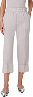 Akris punto Fafell Cuffed Straight Leg Crop Pants