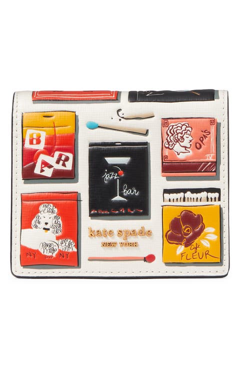 morgan matchbox embossed leather wallet